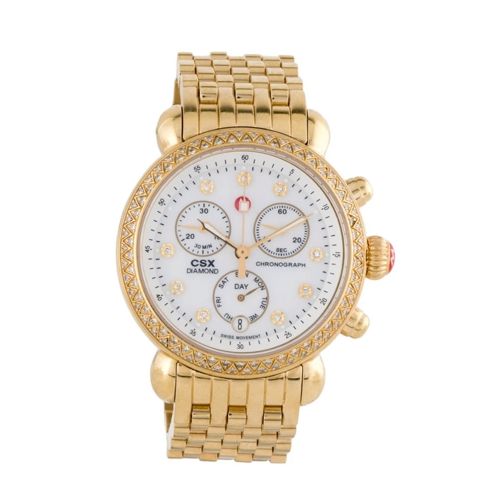 2007 Beautiful Michelle watch with Diamond bezel.
